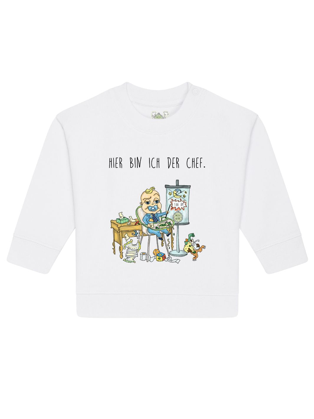 Hier bin ich der Chef  - Baby Organic Sweatshirt