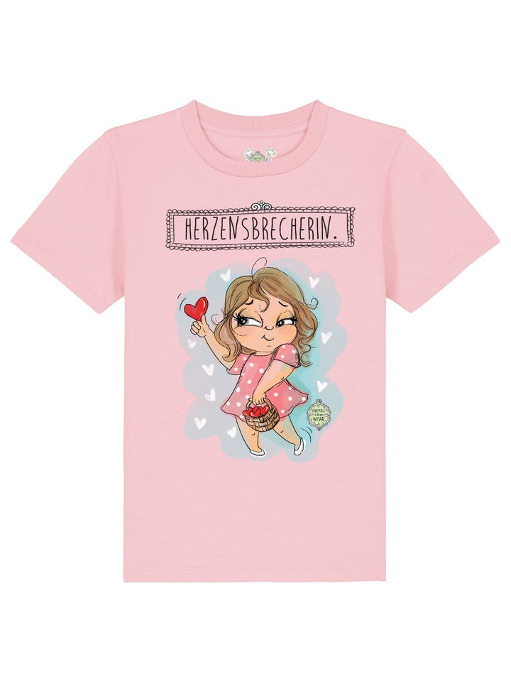 Herzensbrecherin  - 100% Bio, Kinder T-Shirt