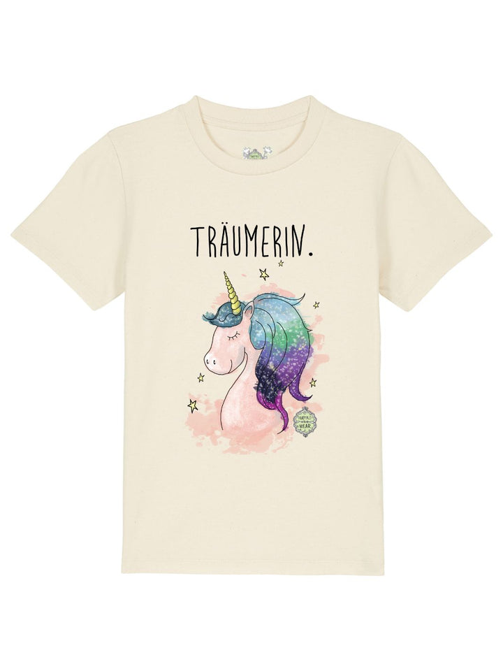 Träumerin (Einhorn)  - 100% Bio, Kinder T-Shirt