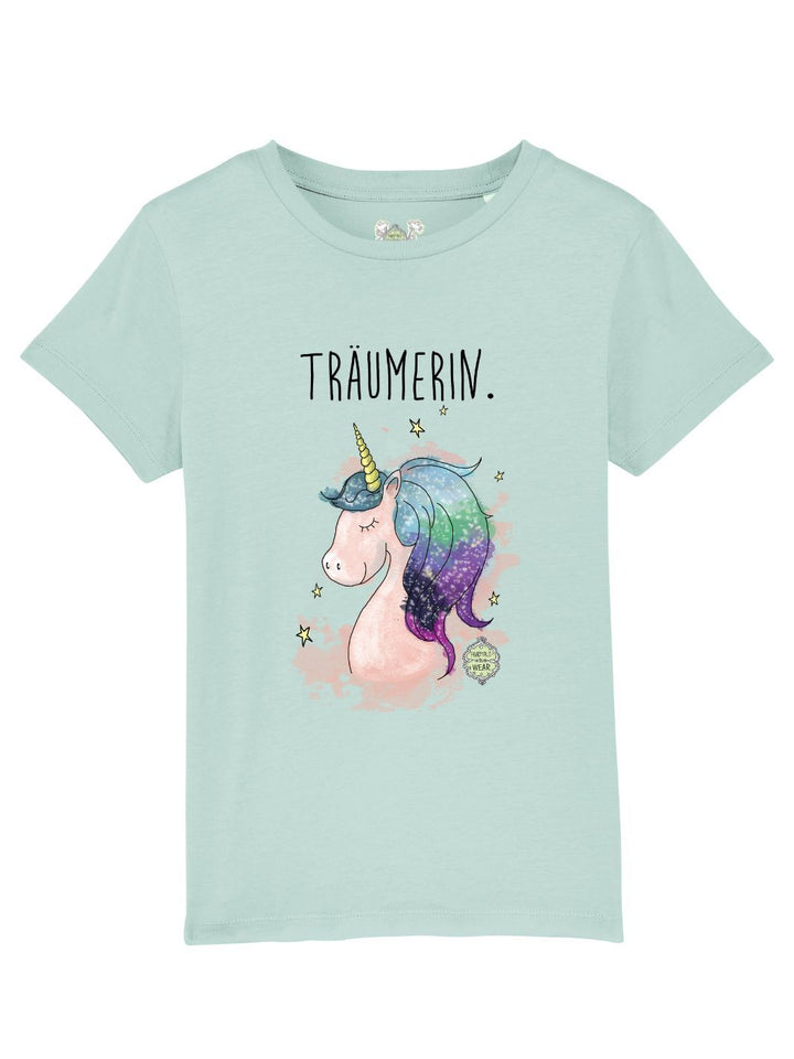 Träumerin (Einhorn)  - 100% Bio, Kinder T-Shirt