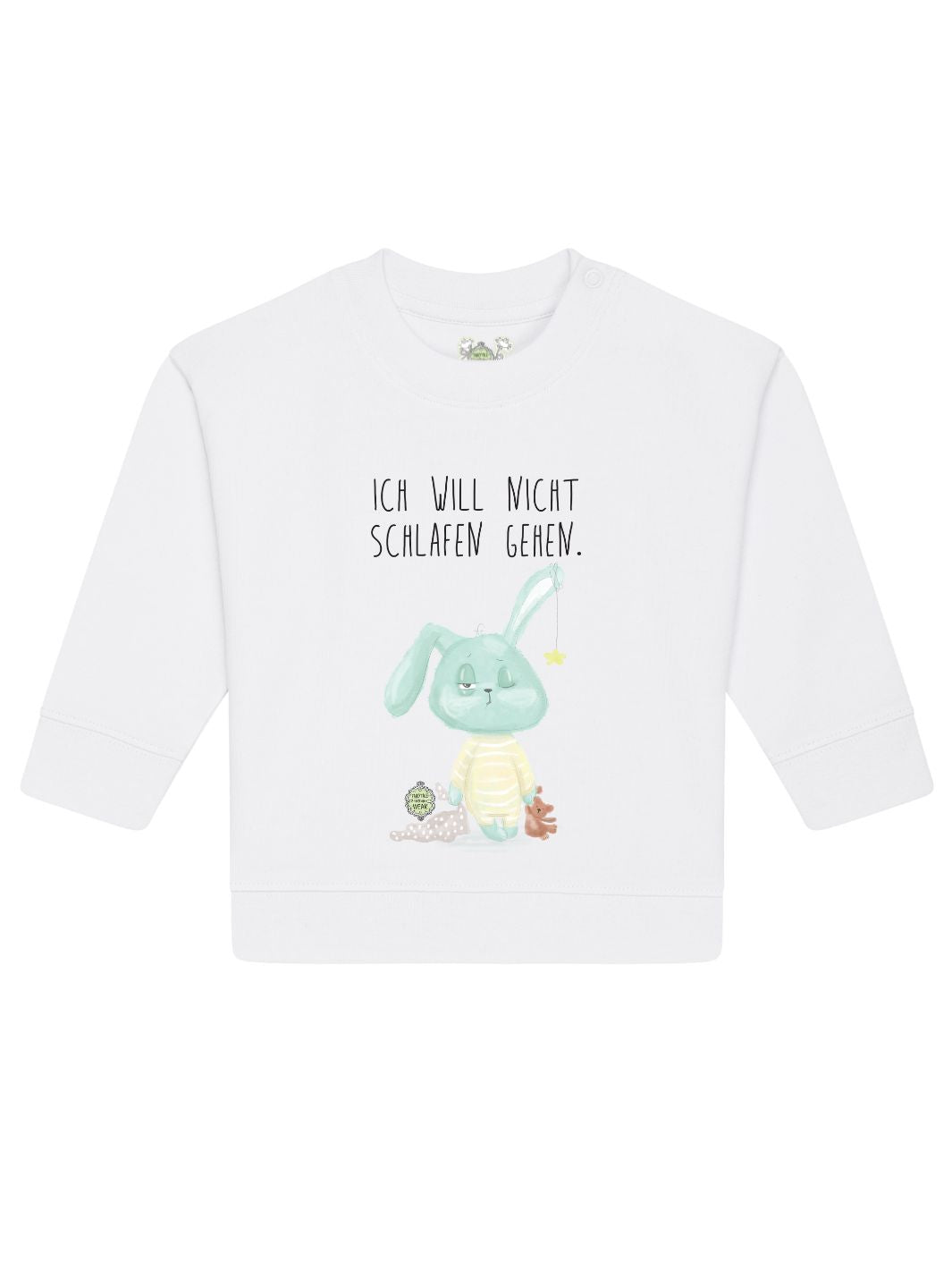 Ich will nicht schlafen gehen  - Baby Organic Sweatshirt