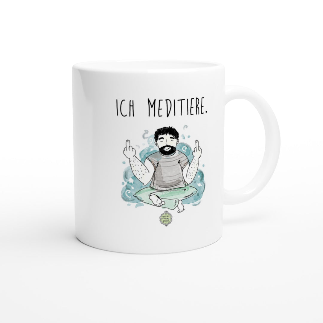 Ich meditiere (männlich), Yoga Tasse