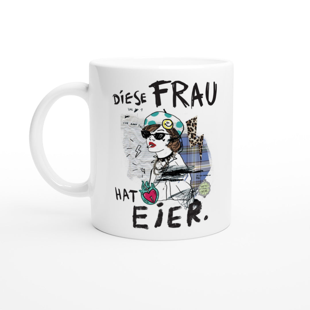 Diese Frau hat Eier Tasse