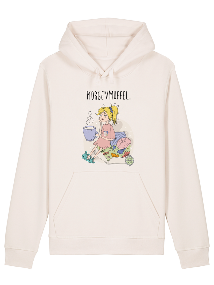 Morgenmuffel (blond) - Unisex Organic Hoodie