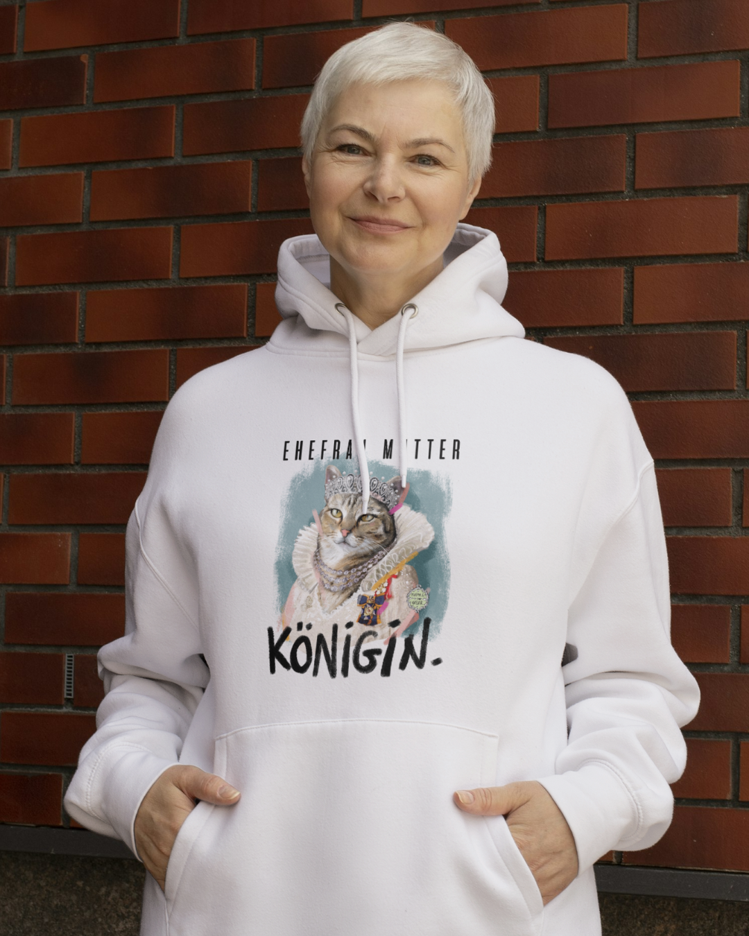 Ehefrau, Mutter, Königin  - Unisex Organic Hoodie