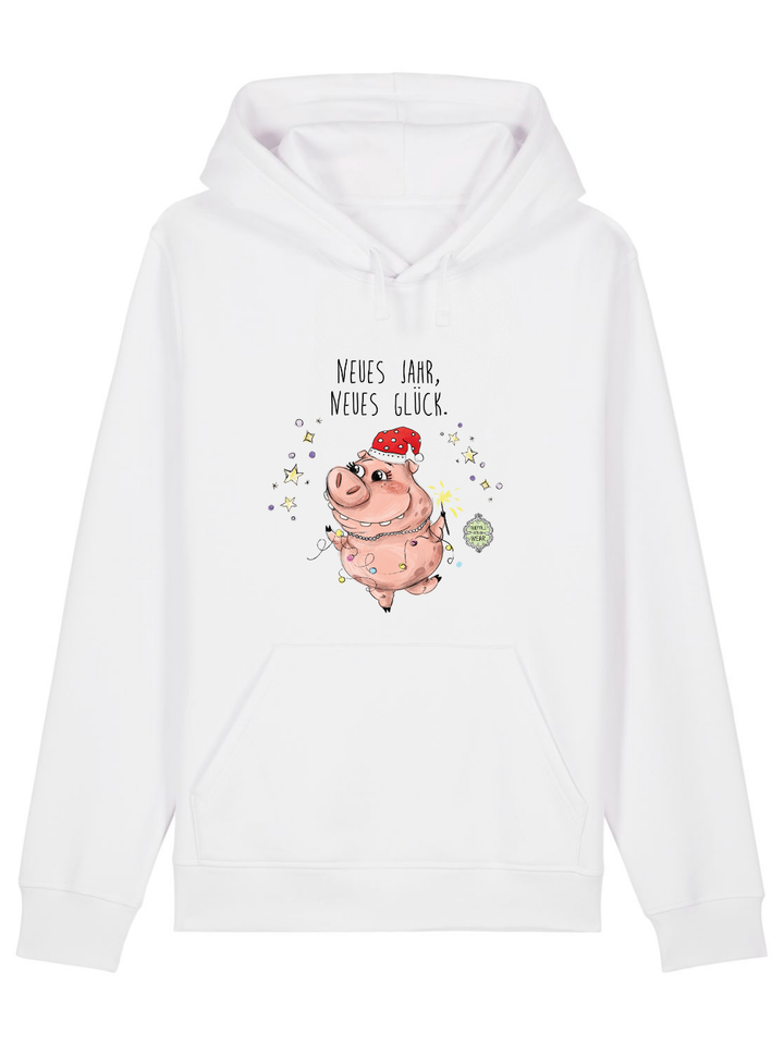 NEUES JAHR, NEUES GLÜCK - BIO UNISEX HOODIE