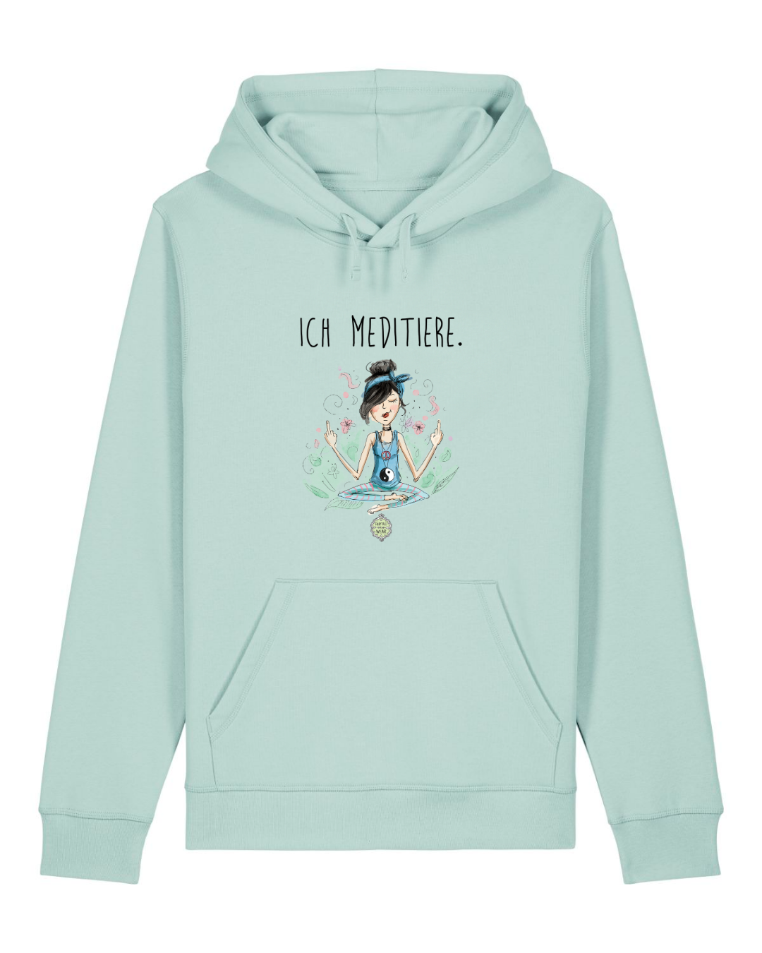 ICH MEDITIERE, Yoga  - Bio Premium Hoodie