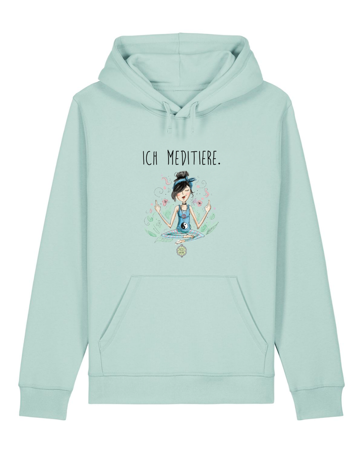 ICH MEDITIERE, Yoga  - Bio Premium Hoodie