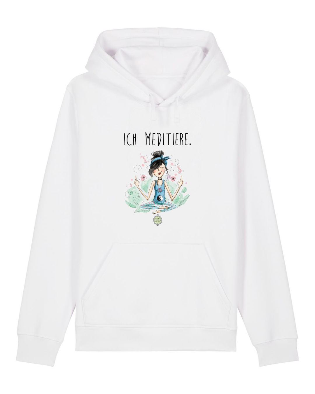 ICH MEDITIERE, Yoga  - Bio Premium Hoodie