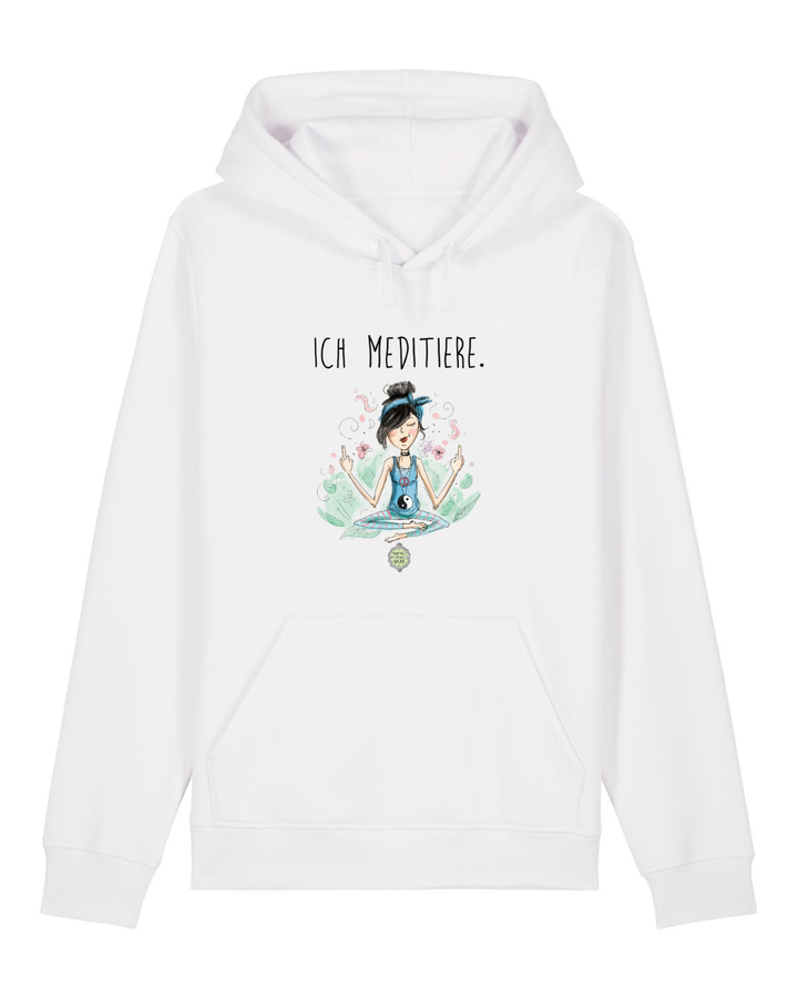 ICH MEDITIERE, Yoga  - Bio Premium Hoodie