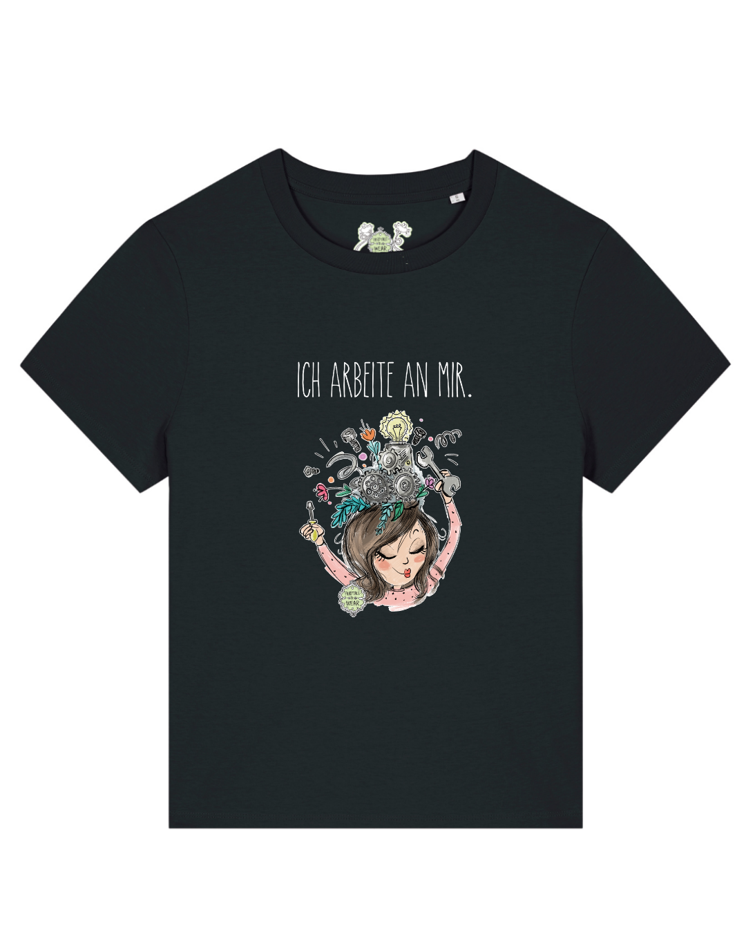 ICH ARBEITE AN MIR - 100% BIO, PREMIUM T-SHIRT