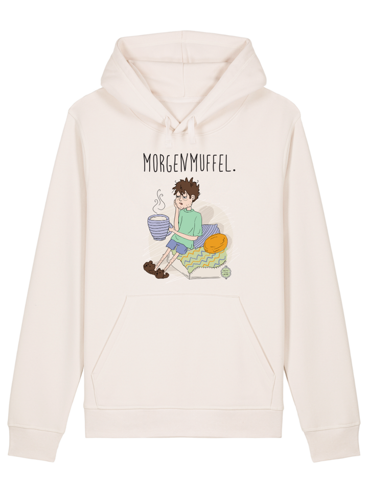 Morgenmuffel (dunkelhaarig)  - Premium Organic Hoodie