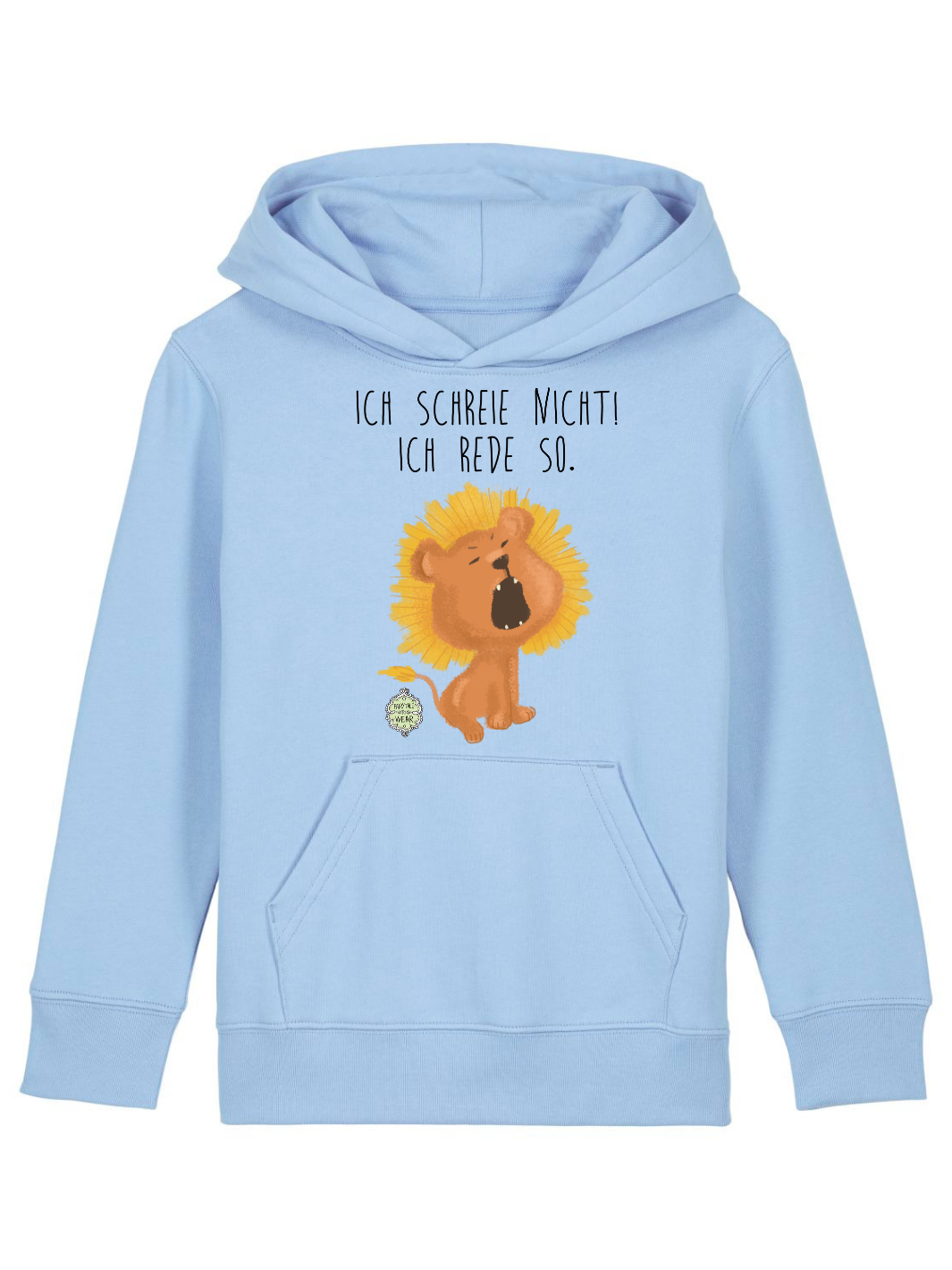 Ich schreie nicht, ich rede so - Kinder Organic Hoodie