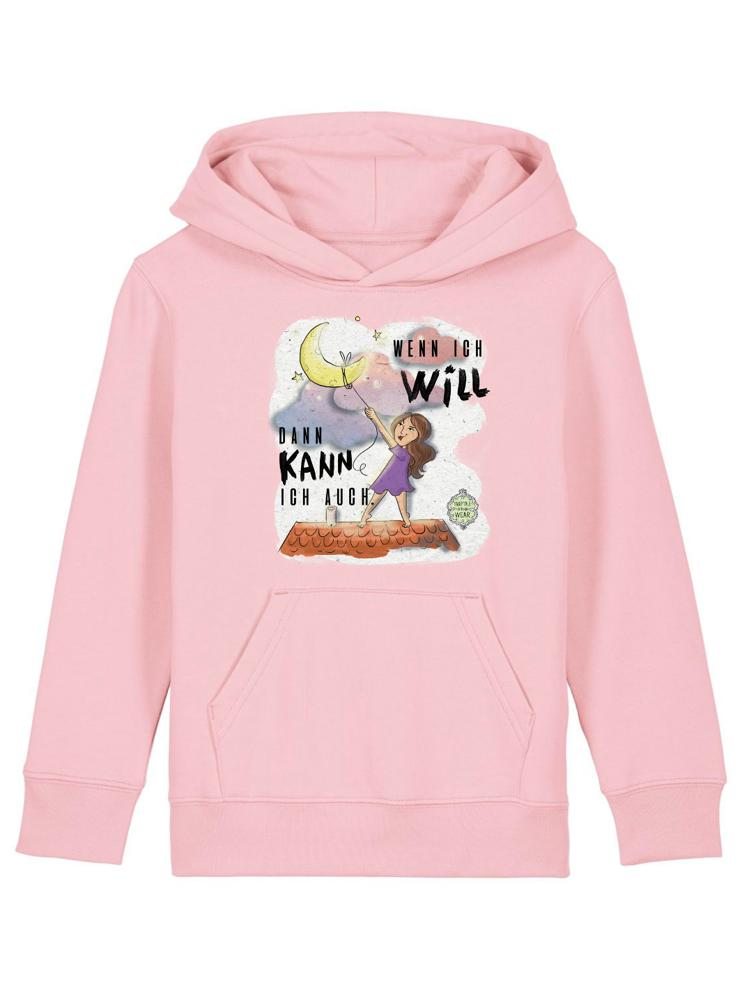 Wenn ich will, dann kann ich auch  - Kinder Organic Hoodie