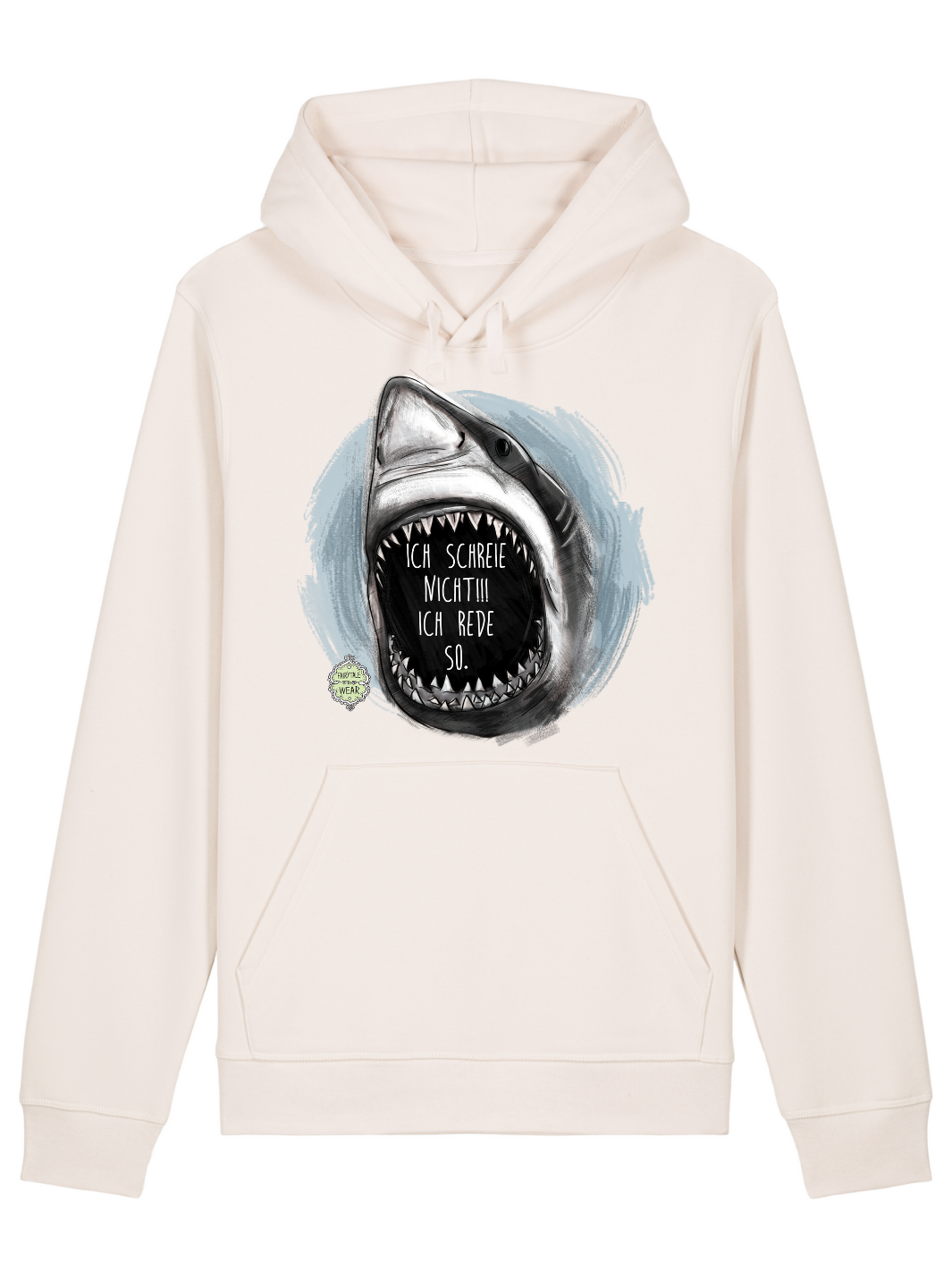 ICH SCHREIE NICHT ICH REDE SO - MÄNNER ORGANIC Unisex HOODIE