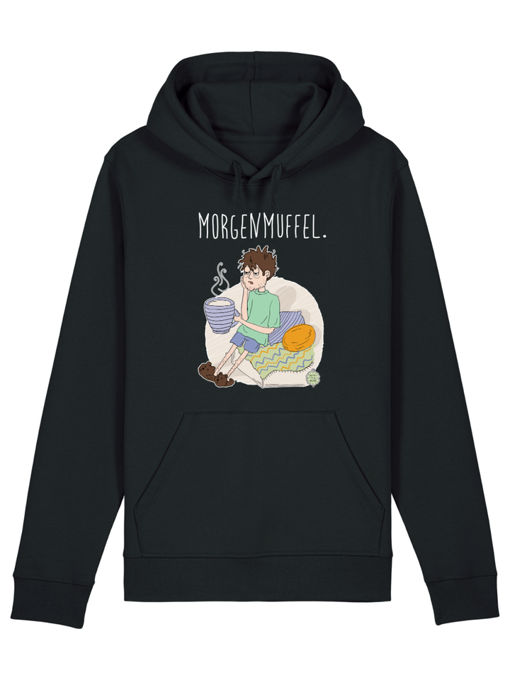 Morgenmuffel (dunkelhaarig)  - Premium Organic Hoodie