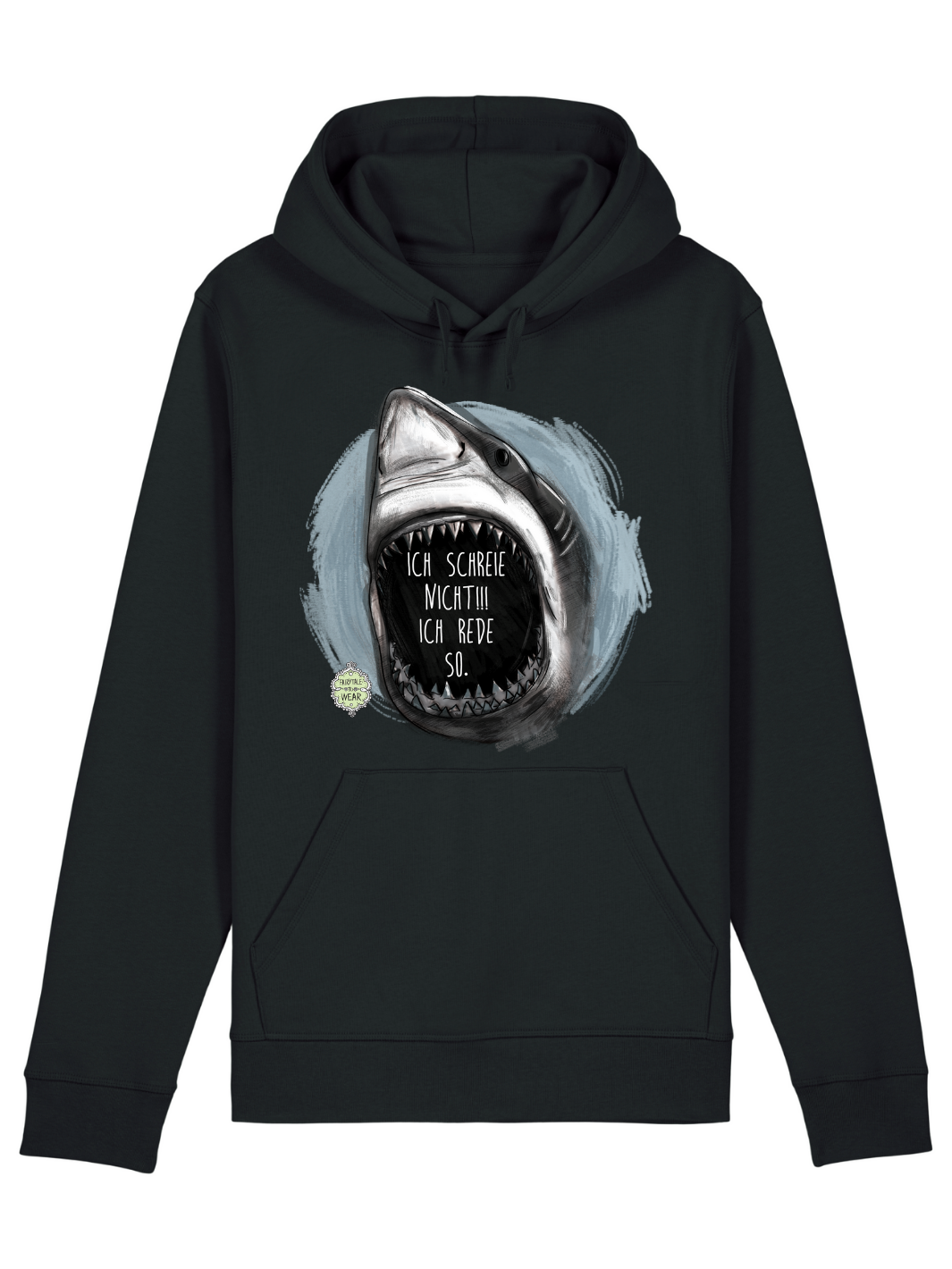 ICH SCHREIE NICHT ICH REDE SO - MÄNNER ORGANIC Unisex HOODIE