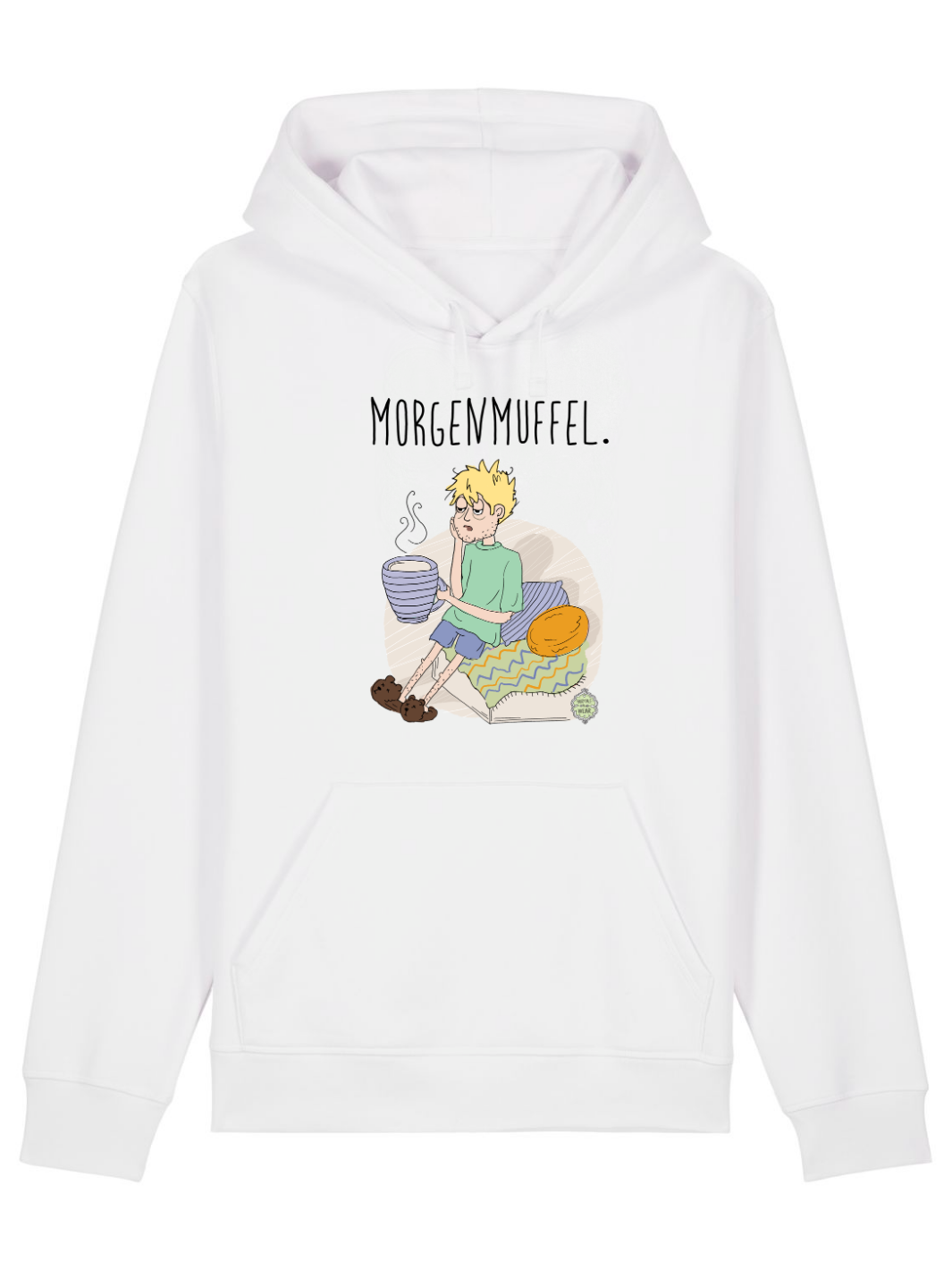 Morgenmuffel (blond) - Premium Organic Hoodie