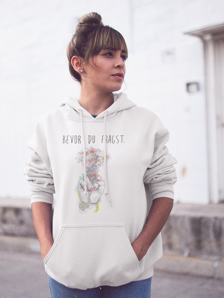 BEVOR DU FRAGST - Bio Unisex Hoodie