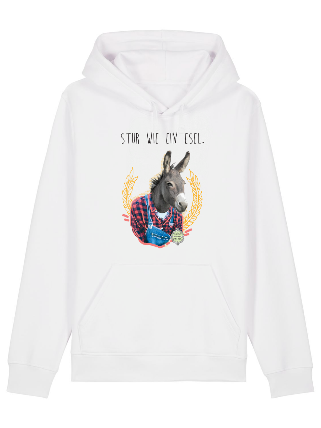 Stur wie ein Esel  - Premium Organic Hoodie