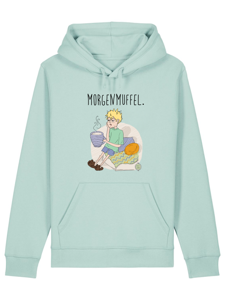 Morgenmuffel (blond) - Premium Organic Hoodie