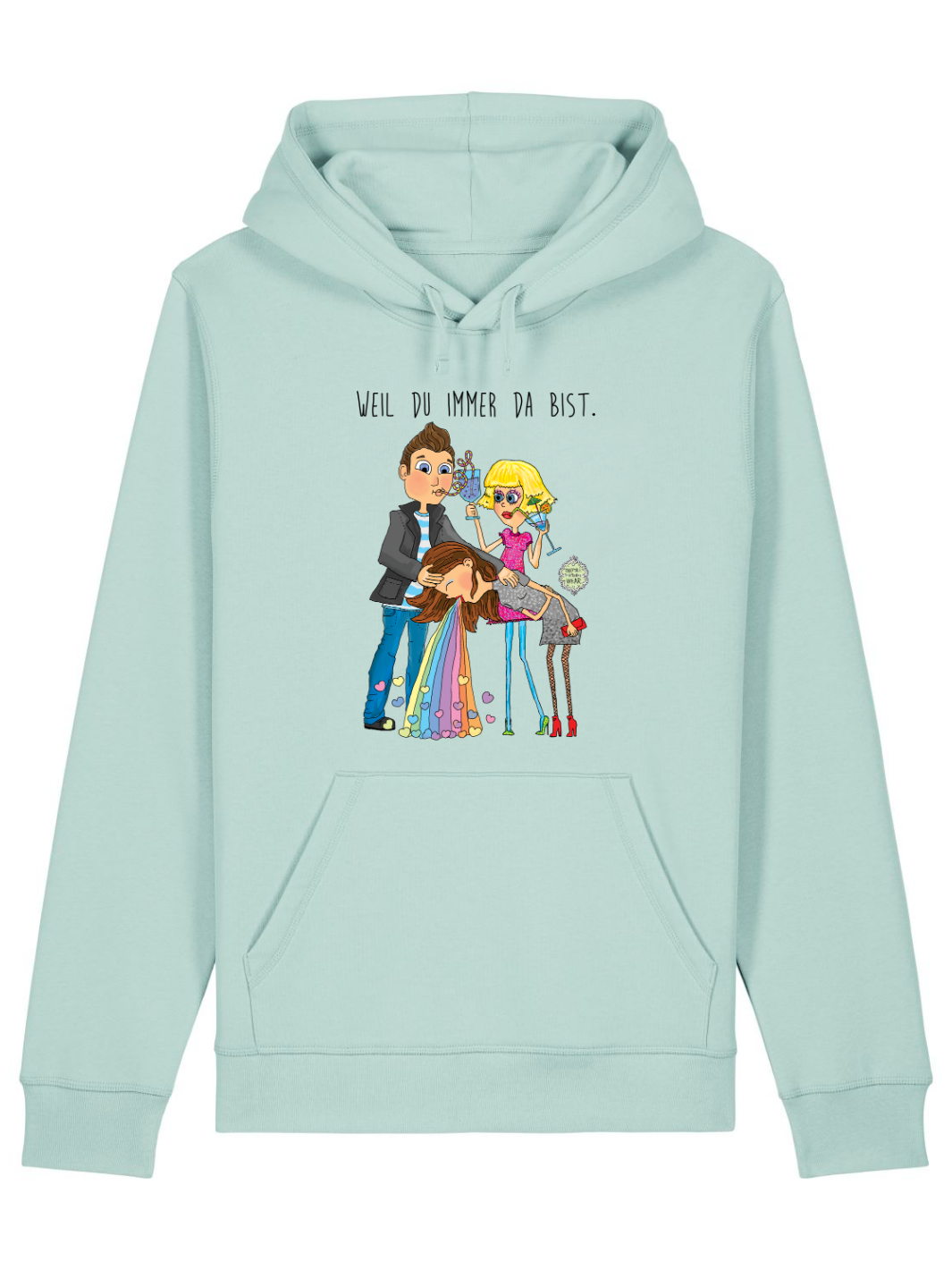 Weil du immer da bist  - Bester Freund Premium Organic Hoodie