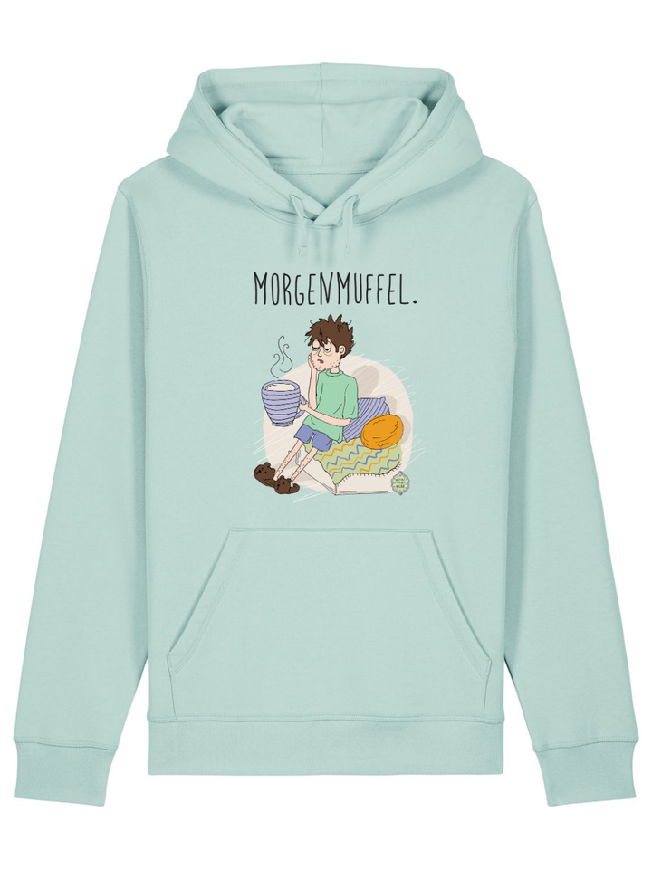 Morgenmuffel (dunkelhaarig)  - Premium Organic Hoodie