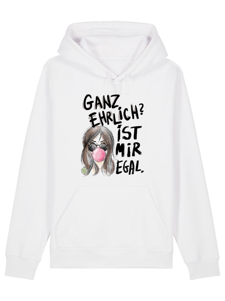 GANZ EHRLICH? IST MIR EGAL - BIO UNISEX HOODIE