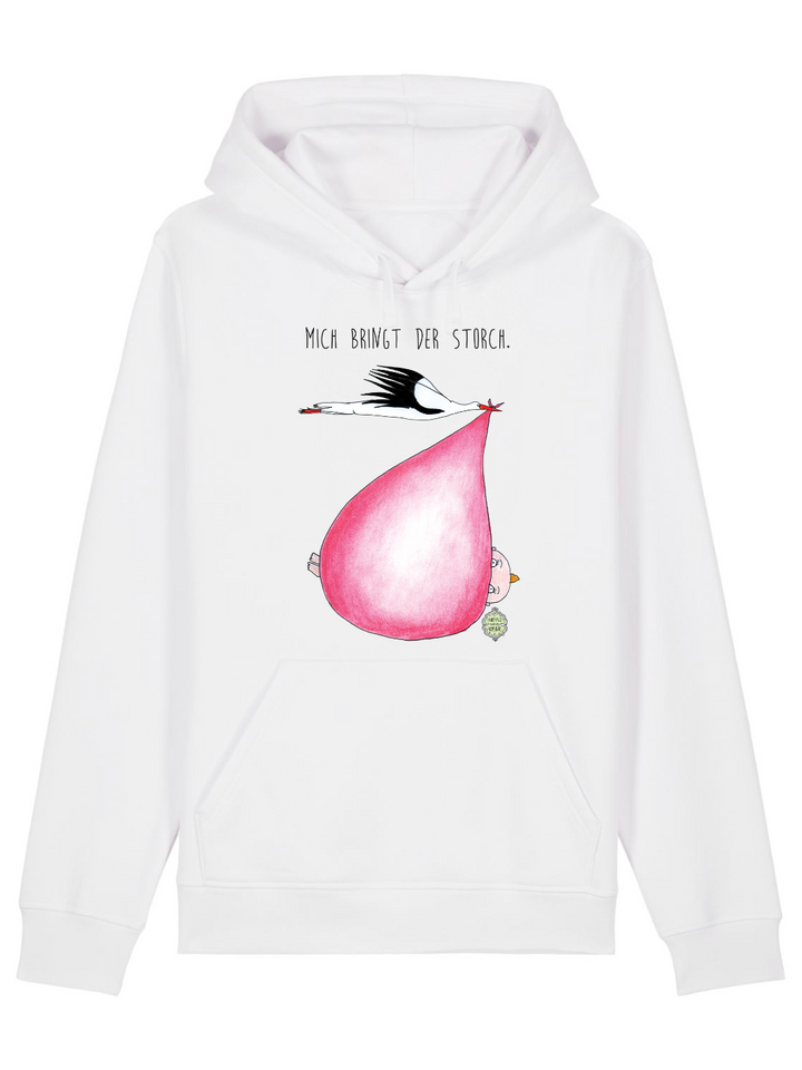 Mich bringt der Storch (Mädchen)  - Unisex Organic Hoodie