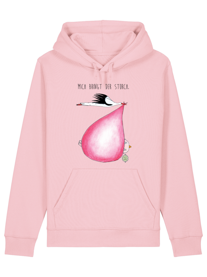 Mich bringt der Storch (Mädchen)  - Unisex Organic Hoodie