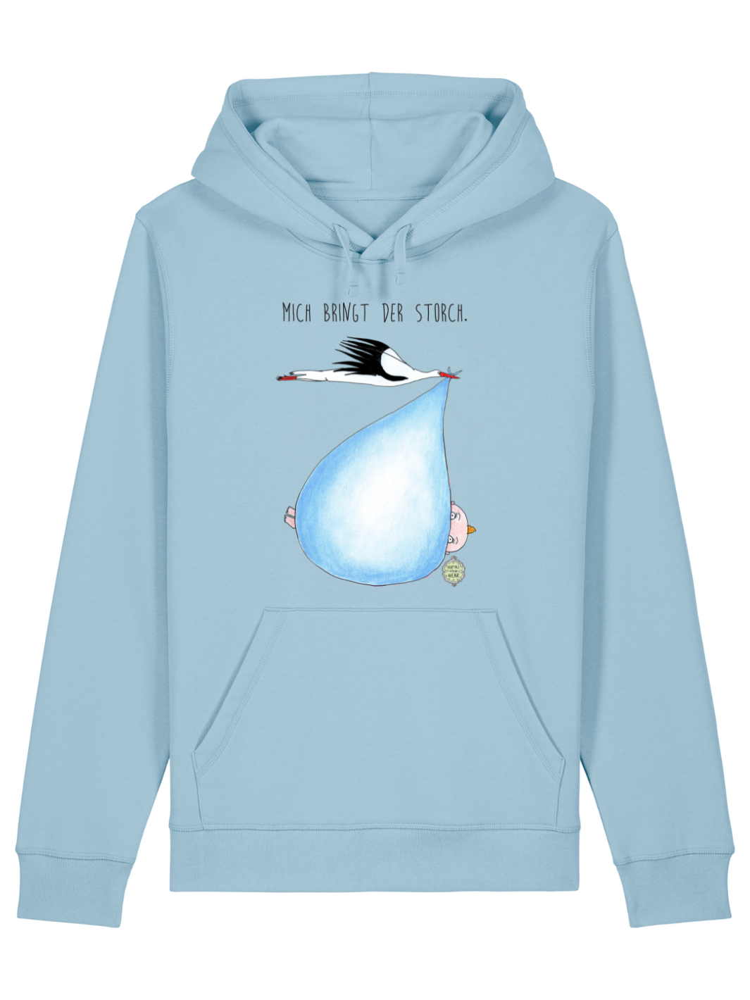 Mich bringt der Storch (Junge)  - Unisex Organic Hoodie