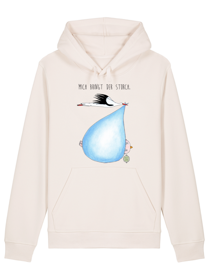 Mich bringt der Storch (Junge)  - Unisex Organic Hoodie