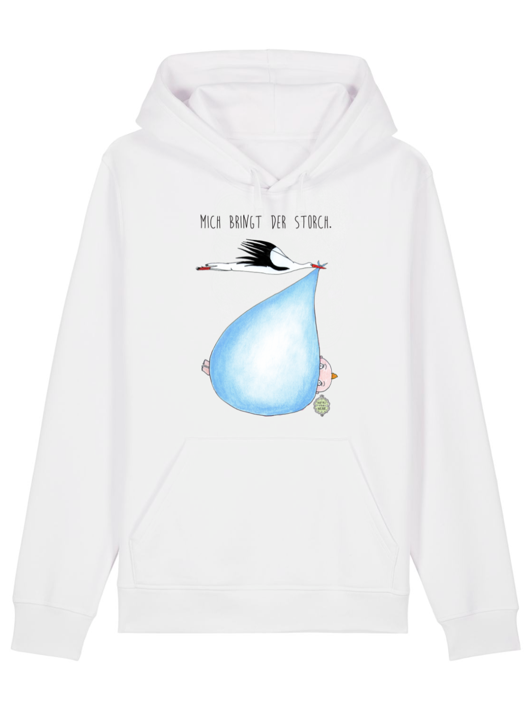 Mich bringt der Storch (Junge)  - Unisex Organic Hoodie