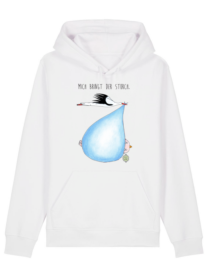 Mich bringt der Storch (Junge)  - Unisex Organic Hoodie