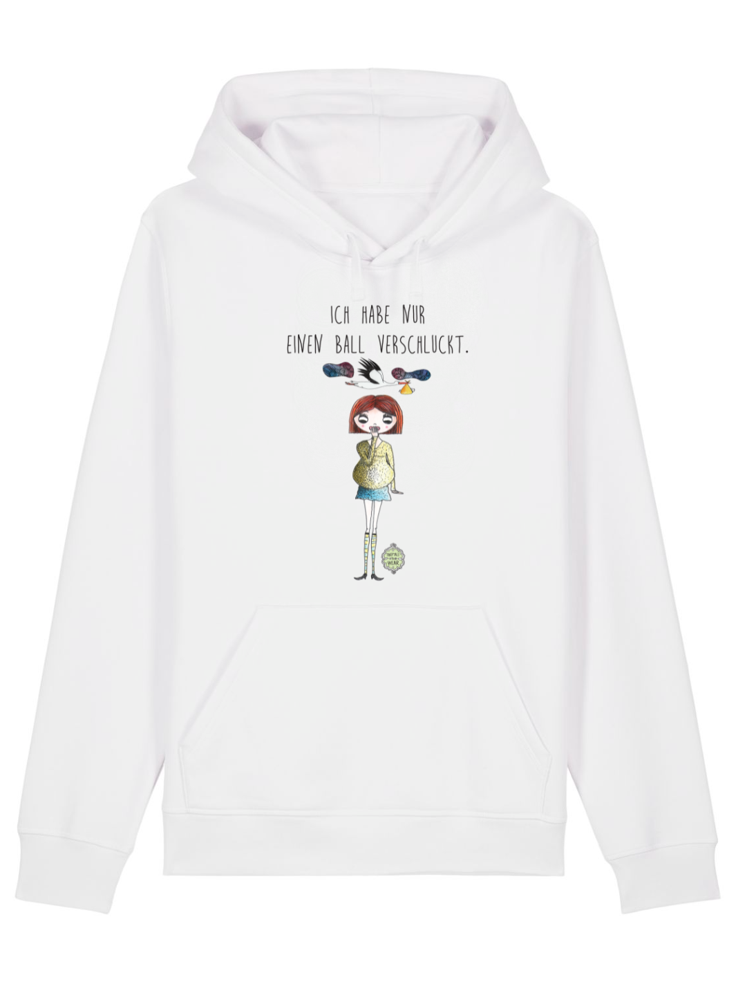 Ich habe nur einen Ball verschluckt  - Unisex Organic Hoodie