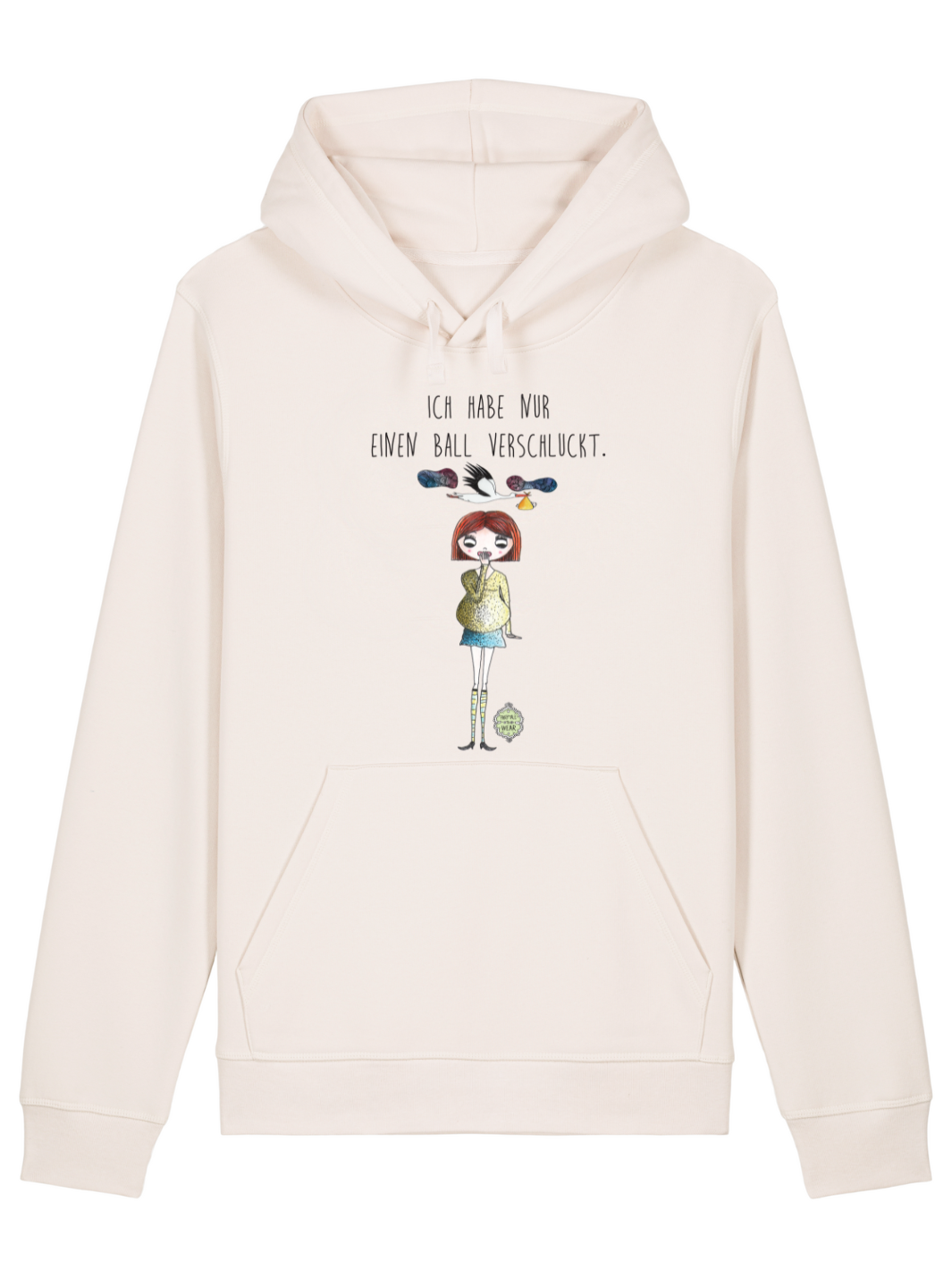 Ich habe nur einen Ball verschluckt  - Unisex Organic Hoodie