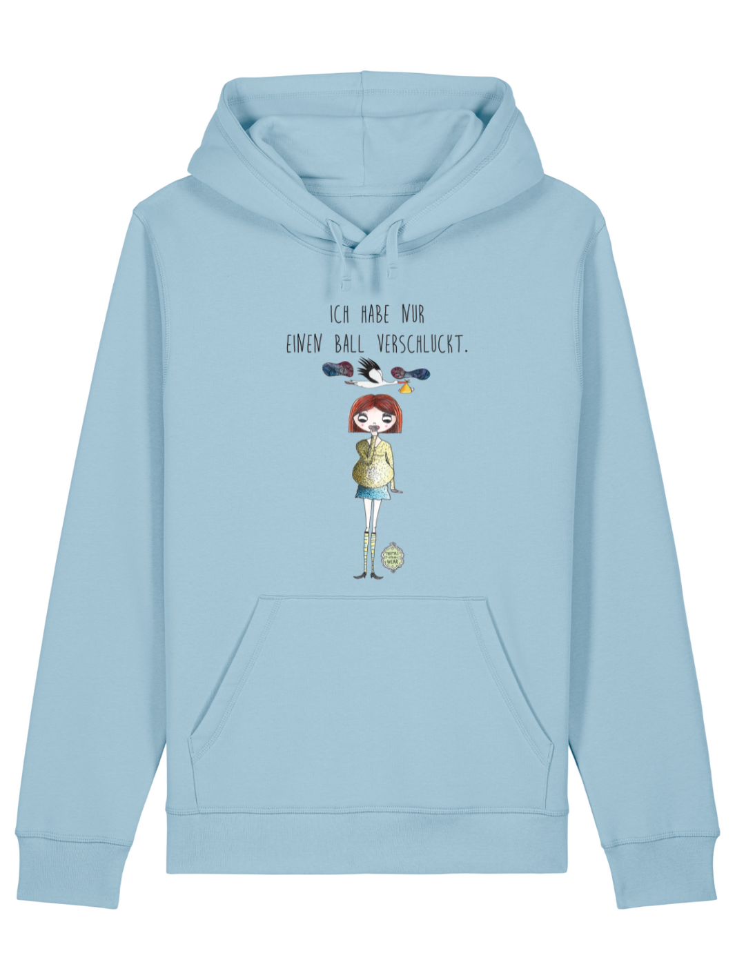 Ich habe nur einen Ball verschluckt  - Unisex Organic Hoodie