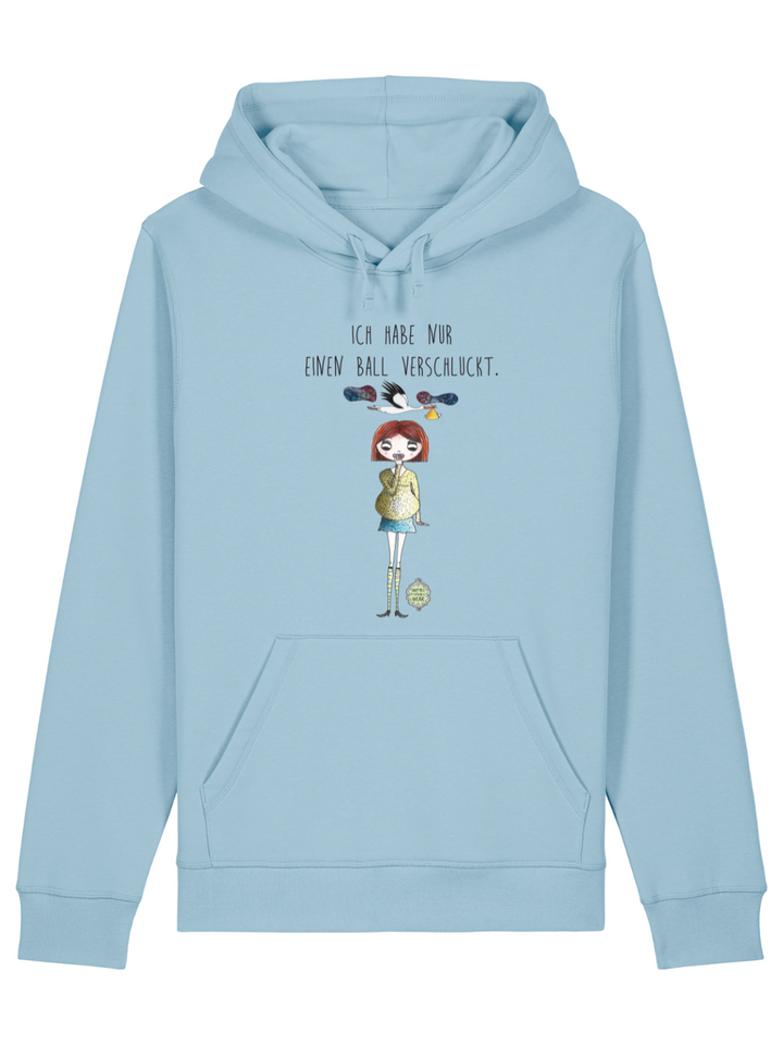 Ich habe nur einen Ball verschluckt  - Unisex Organic Hoodie