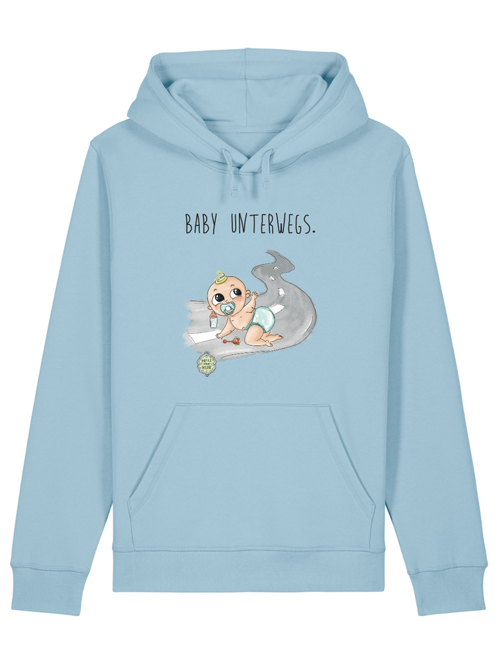 Baby unterwegs  - Unisex Organic Hoodie