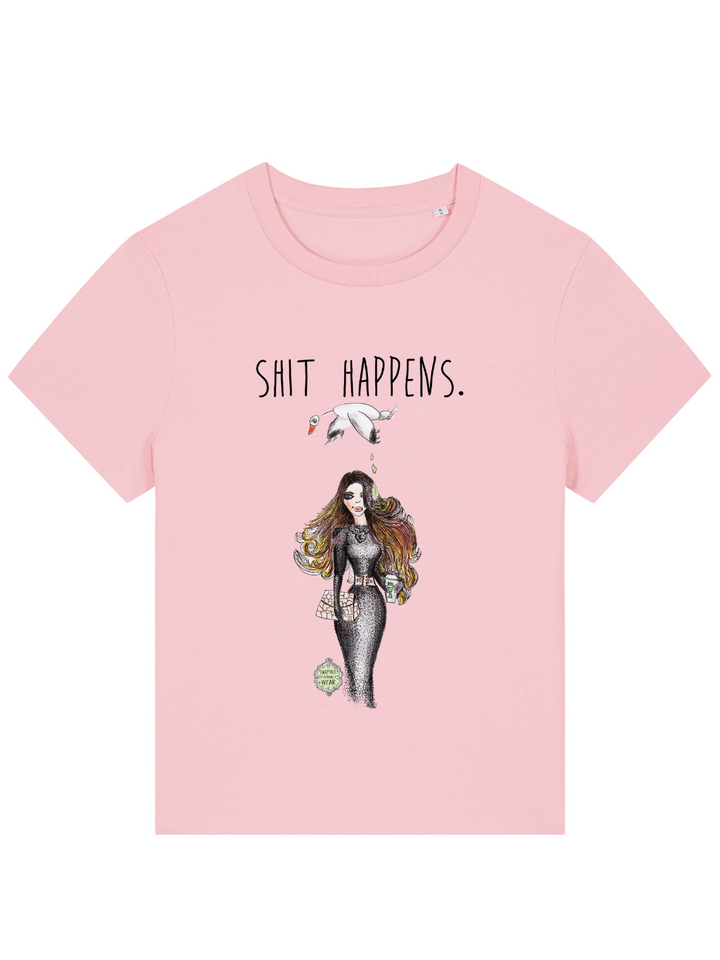 SHIT HAPPENS - 100% BIO, PREMIUM T-SHIRT