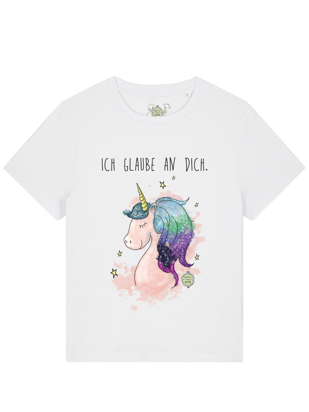 ICH GLAUBE AN DICH (EINHORN T-SHIRT) - 100% BIO, PREMIUM T-SHIRT