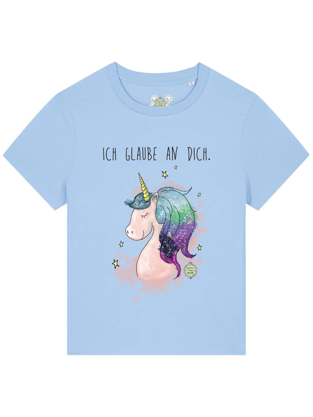 ICH GLAUBE AN DICH (EINHORN T-SHIRT) - 100% BIO, PREMIUM T-SHIRT