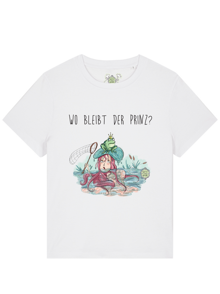 WO BLEIBT DER PRINZ - 100% BIO, PREMIUM T-SHIRT