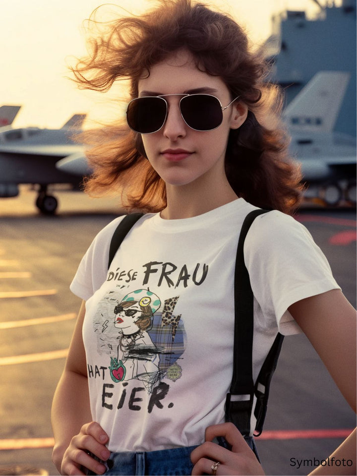 DIESE FRAU HAT EIER - 100% Bio, Premium T-Shirt