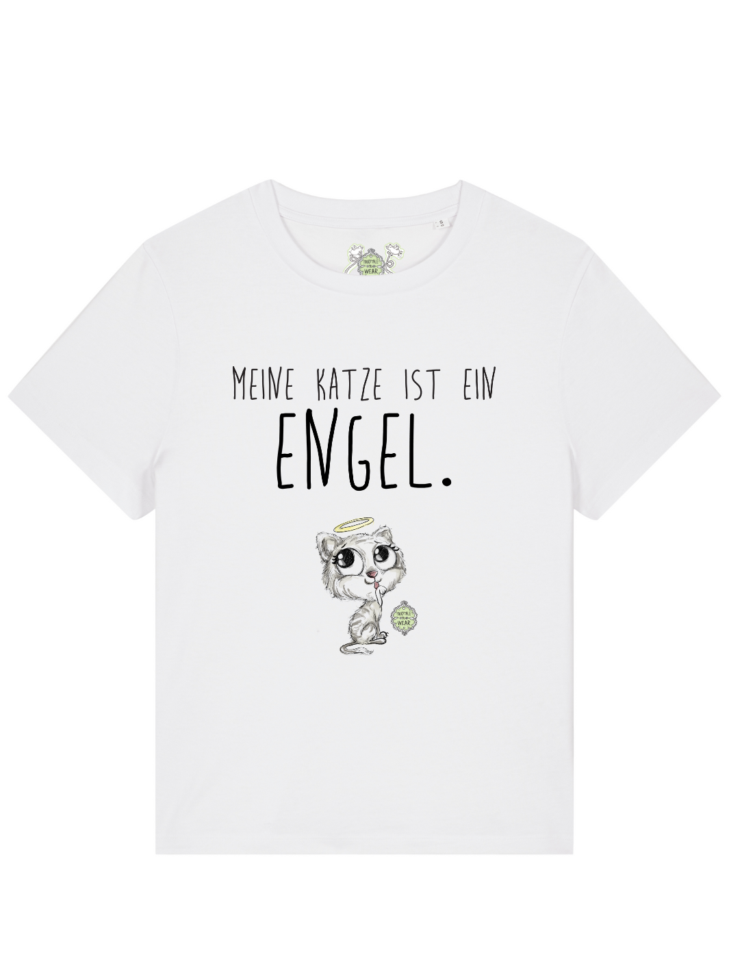 MEINE KATZE IST EIN ENGEL - 100% BIO, Frauen PREMIUM T-SHIRT