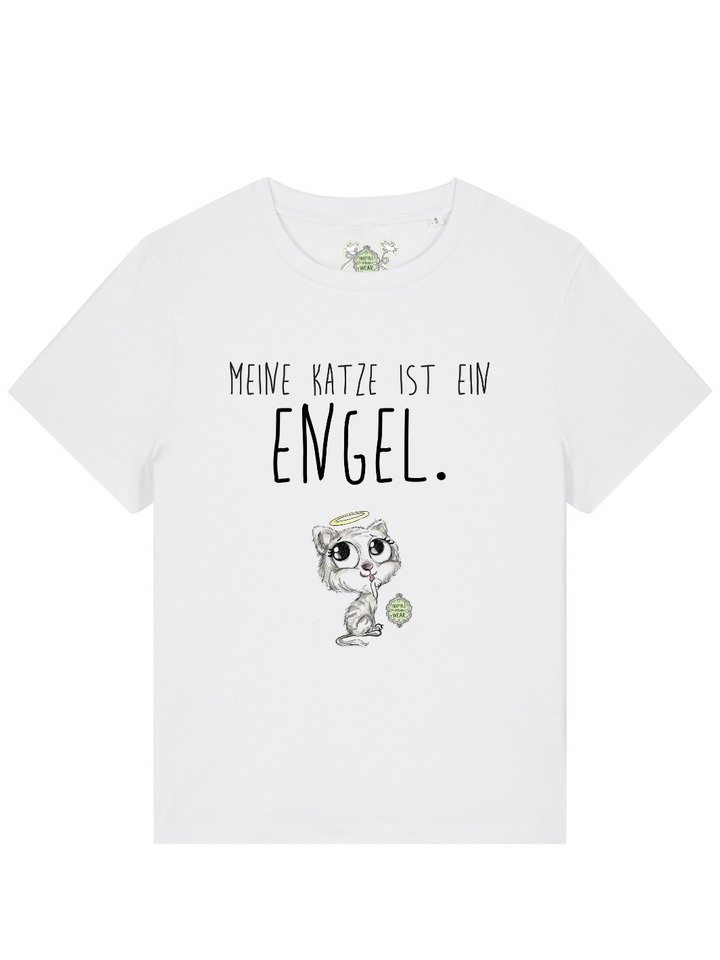 MEINE KATZE IST EIN ENGEL - 100% BIO, Frauen PREMIUM T-SHIRT