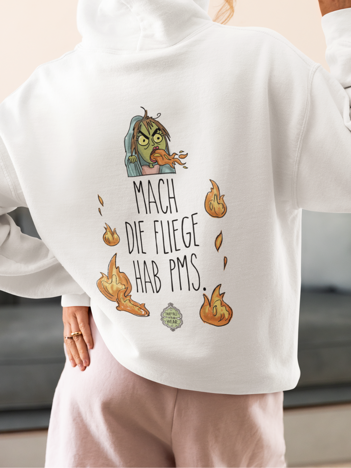 MACH DIE FLIEGE HAB PMS (BACKPRINT)   - Unisex Premium Bio-Hoodie