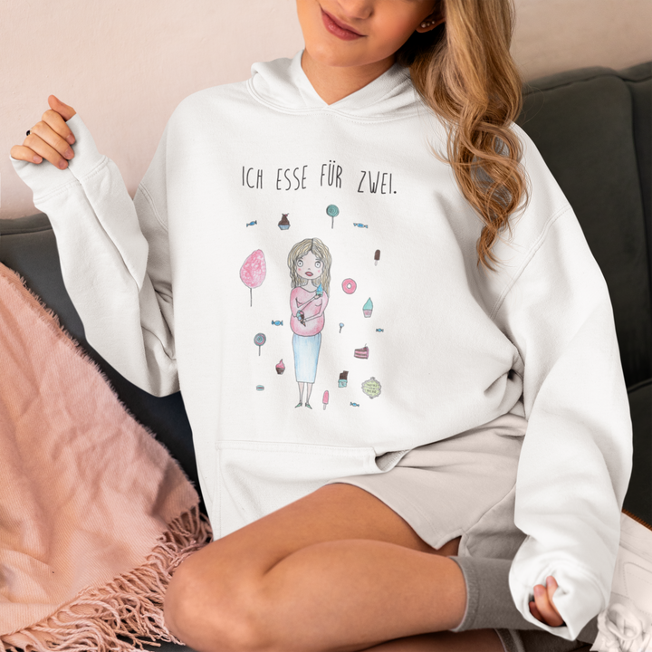 Ich esse für zwei - Unisex Organic Hoodie