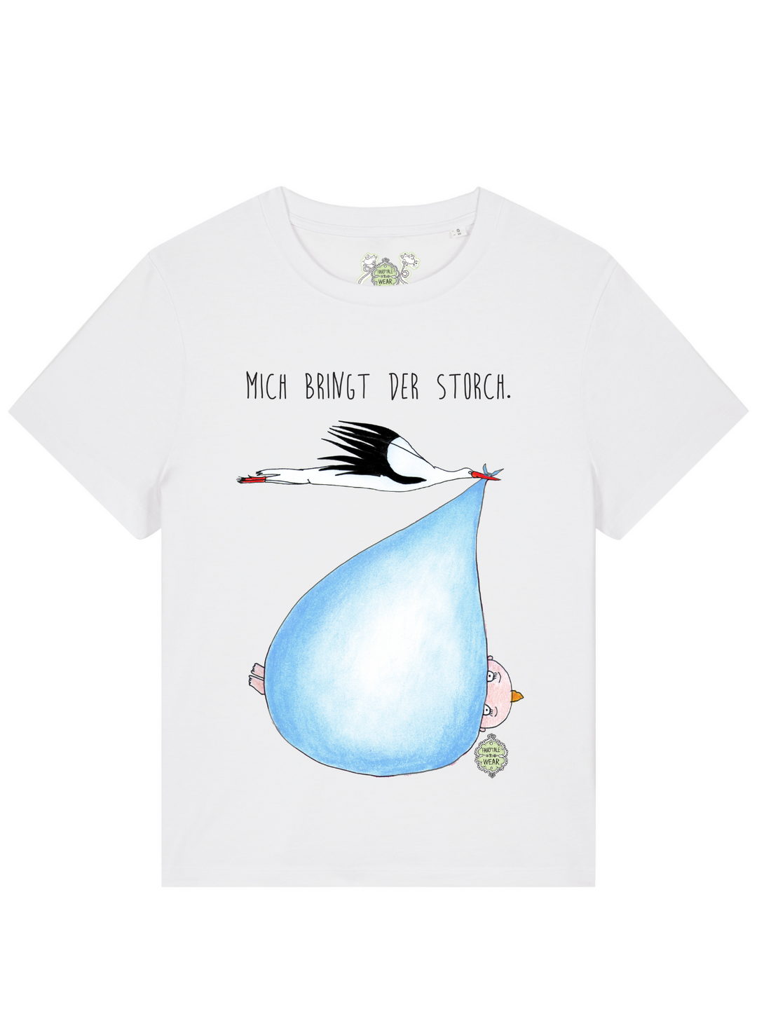 MICH BRINGT DER STORCH (JUNGE) - 100% Bio, Premium T-Shirt