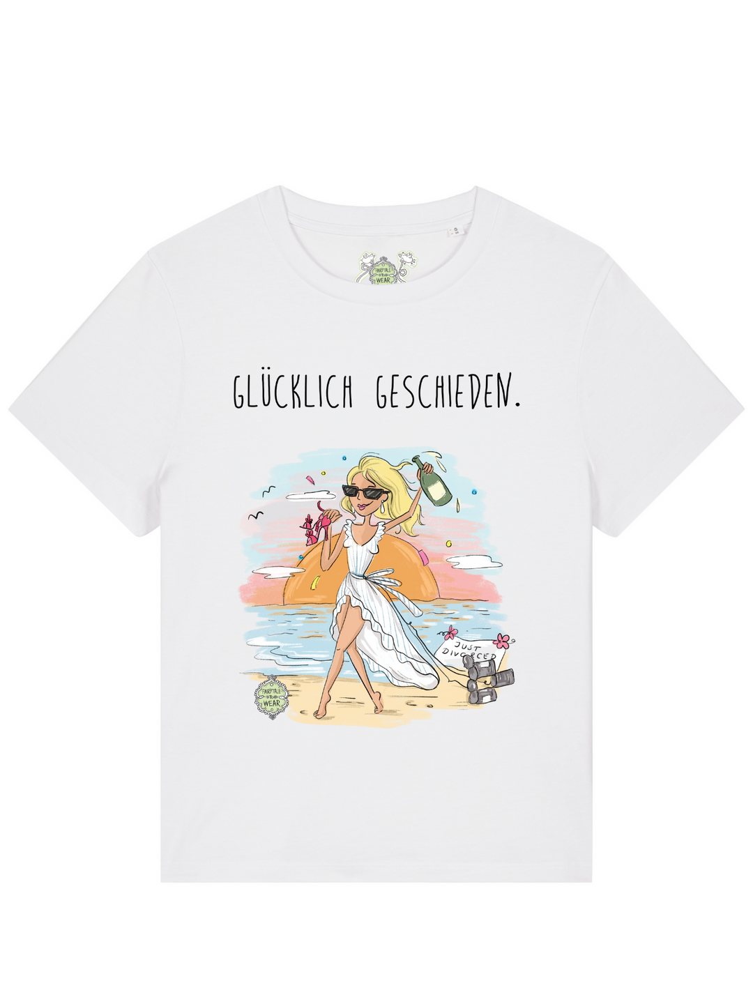 GLÜCKLICH GESCHIEDEN - 100% Bio, Premium T-Shirt